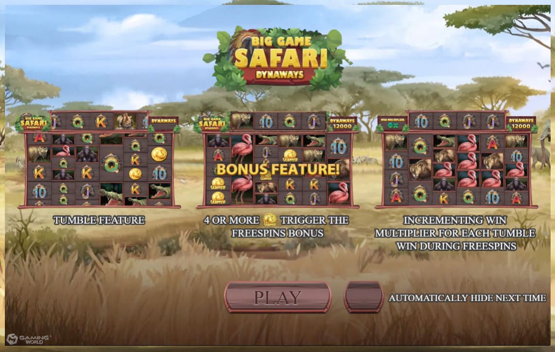 ฟีเจอร์พิเศษเกมสล็อต Superslot Big Game Safari ของเราดีที่สุด